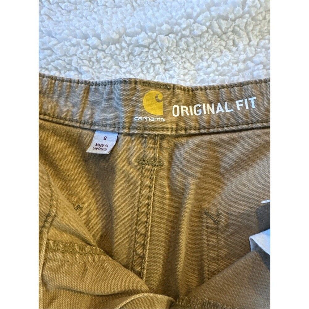 Carhartt Rugged Flex Original Fit Work Women's Short Brown Size 8 - Picture 5 of 9